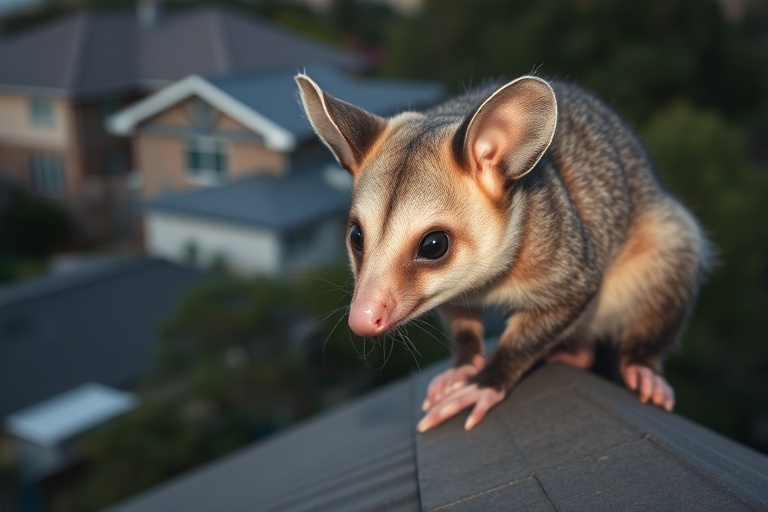 Possum in Donnybrook residential area